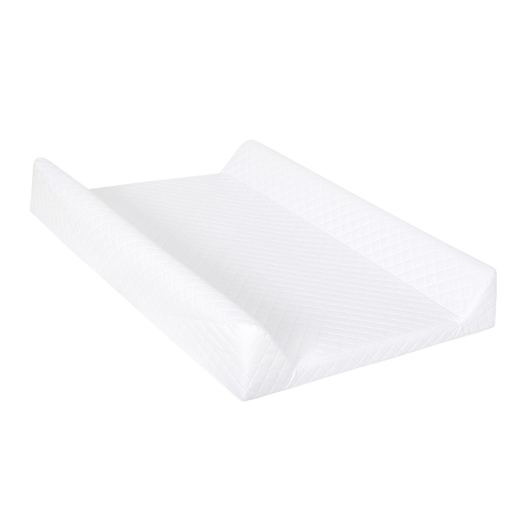CEBA BABY Podložka prebaľovacia 2-hranná s pevnou doskou (50x70) Comfort Caro Biela